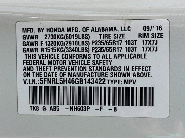 used 2016 Honda Odyssey car, priced at $11,999