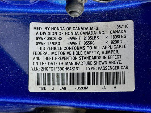 used 2016 Honda Civic car, priced at $12,996