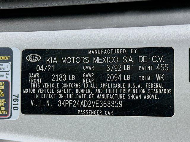 used 2021 Kia Forte car, priced at $14,989