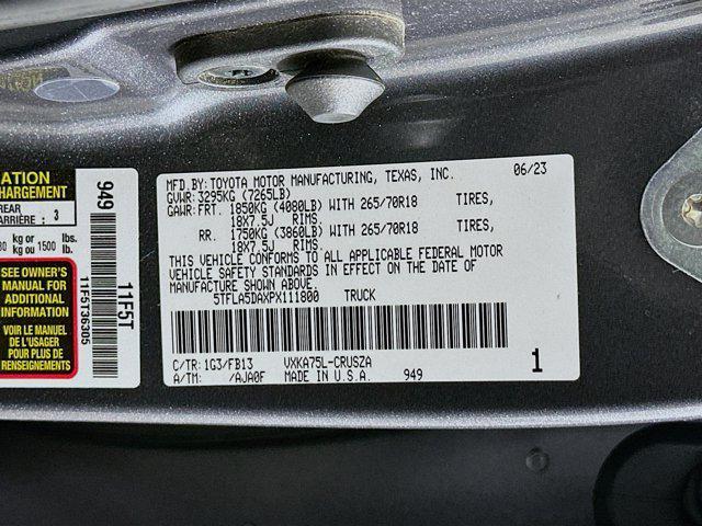 used 2023 Toyota Tundra car, priced at $36,987