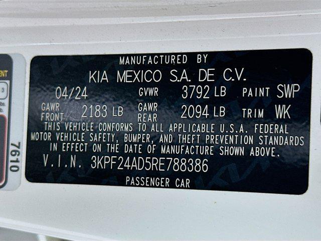 used 2024 Kia Forte car, priced at $15,996