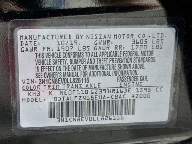 used 2020 Nissan Versa car, priced at $11,297