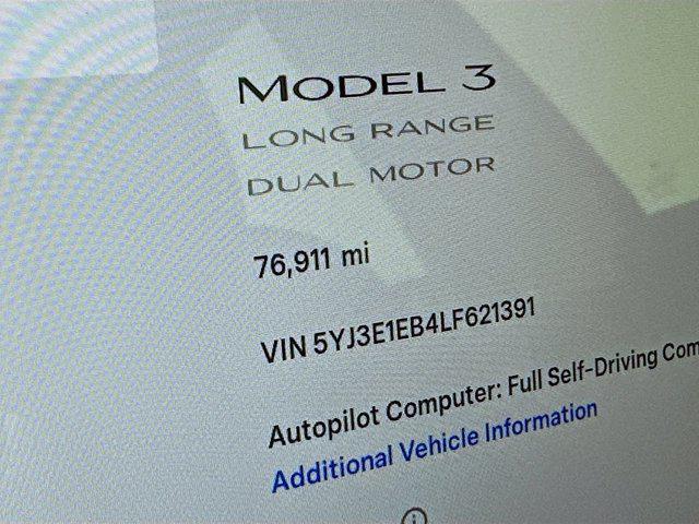 used 2020 Tesla Model 3 car, priced at $20,497