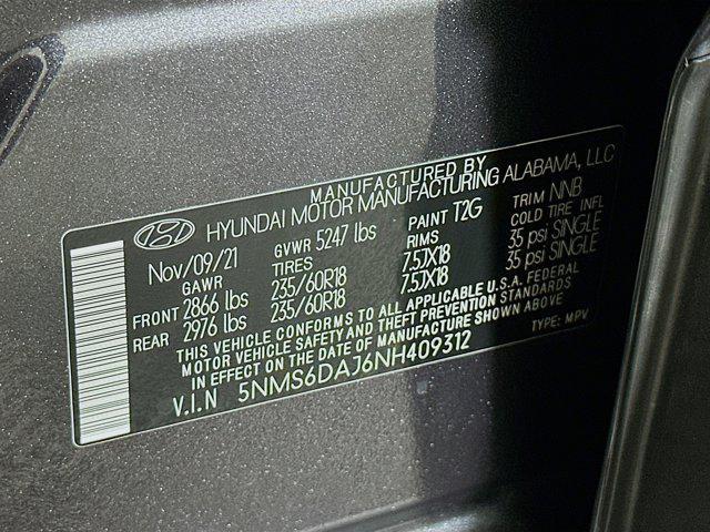 used 2022 Hyundai Santa Fe car, priced at $17,497