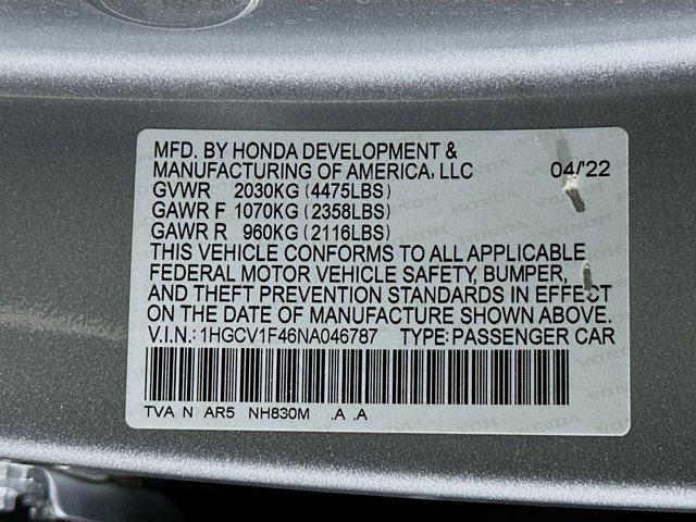 used 2022 Honda Accord car, priced at $26,897