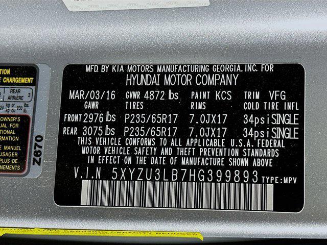 used 2017 Hyundai Santa Fe Sport car, priced at $11,496