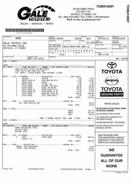 used 2024 Toyota RAV4 car, priced at $28,383