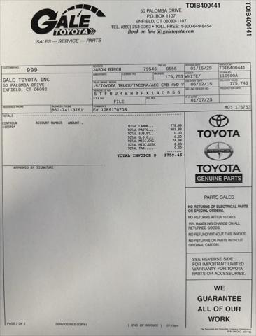 used 2015 Toyota Tacoma car, priced at $15,997