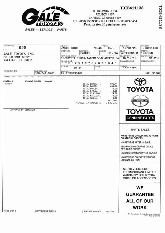 used 2016 Toyota Tacoma car, priced at $24,383