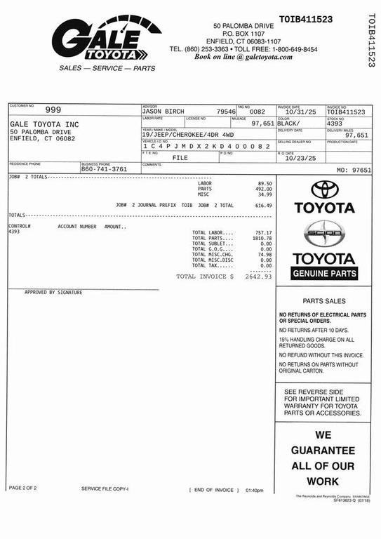 used 2019 Jeep Cherokee car, priced at $15,877