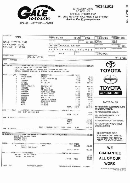 used 2019 Jeep Cherokee car, priced at $15,877