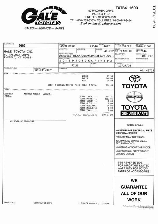 used 2019 Dodge Durango car, priced at $22,683