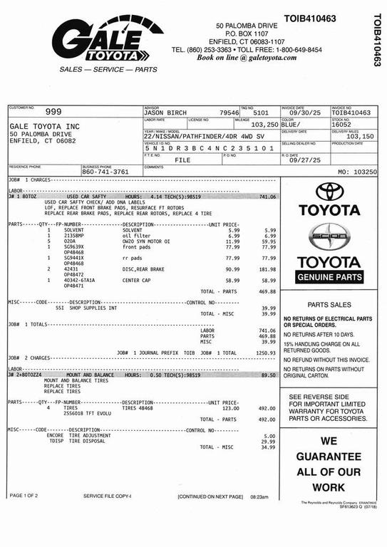 used 2022 Nissan Pathfinder car, priced at $21,677