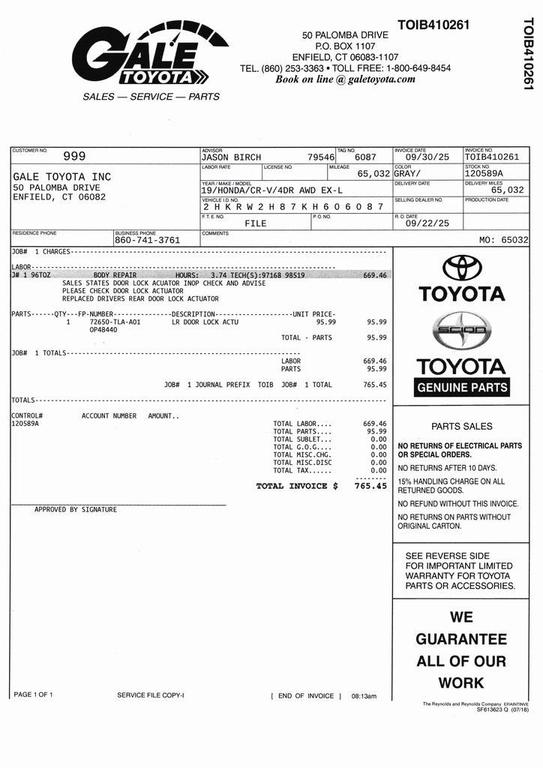 used 2019 Honda CR-V car, priced at $20,483