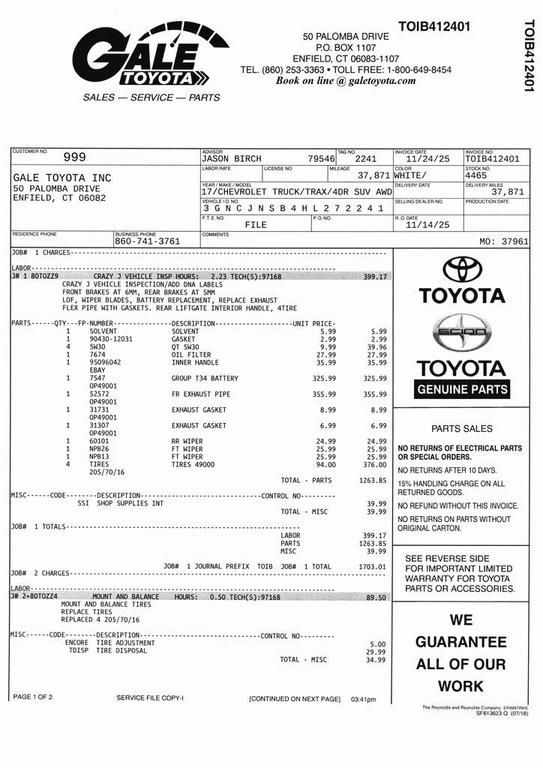 used 2017 Chevrolet Trax car, priced at $13,383