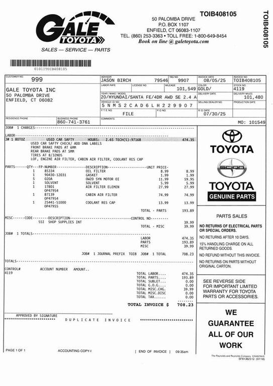 used 2020 Hyundai Santa Fe car, priced at $14,655