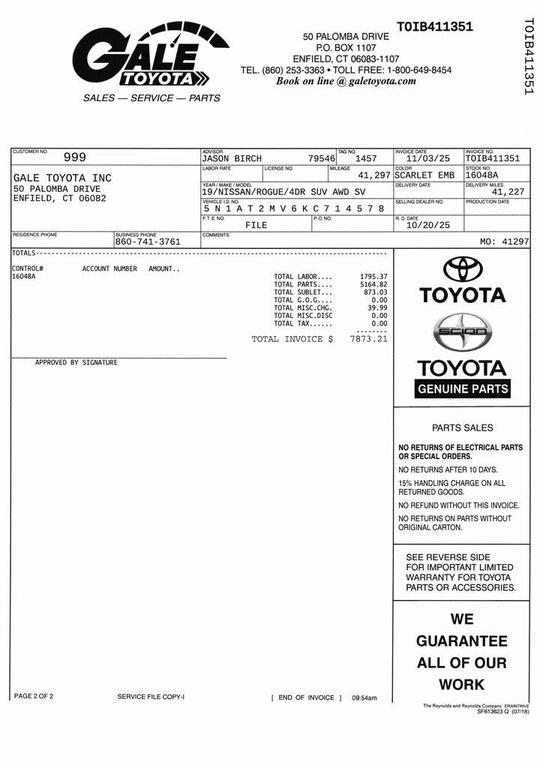 used 2019 Nissan Rogue car, priced at $18,583