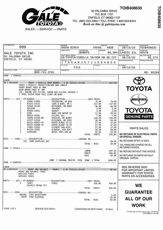 used 2018 Toyota Corolla iM car, priced at $13,683