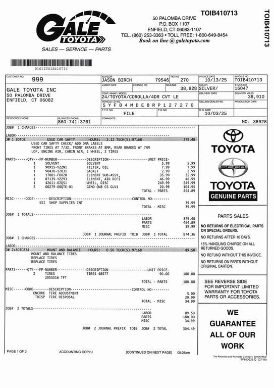 used 2024 Toyota Corolla car, priced at $20,977