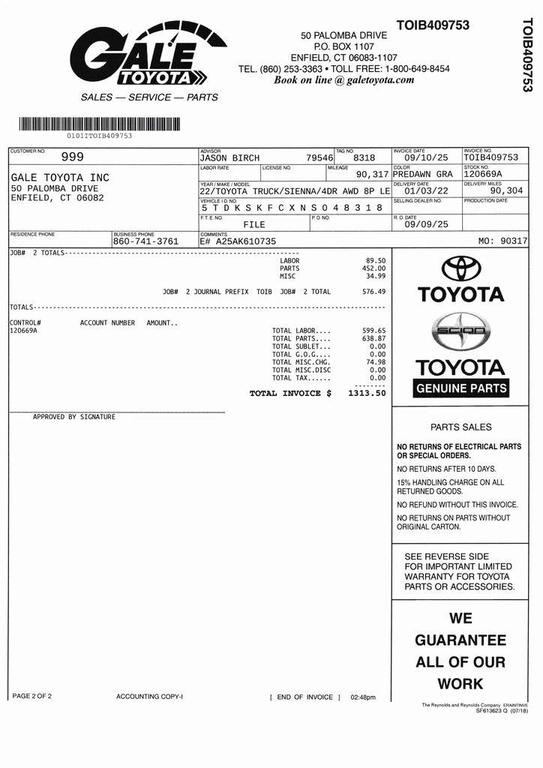 used 2022 Toyota Sienna car, priced at $33,683