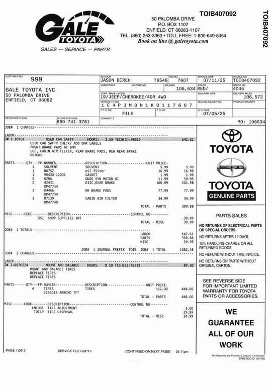 used 2019 Jeep Cherokee car, priced at $13,655