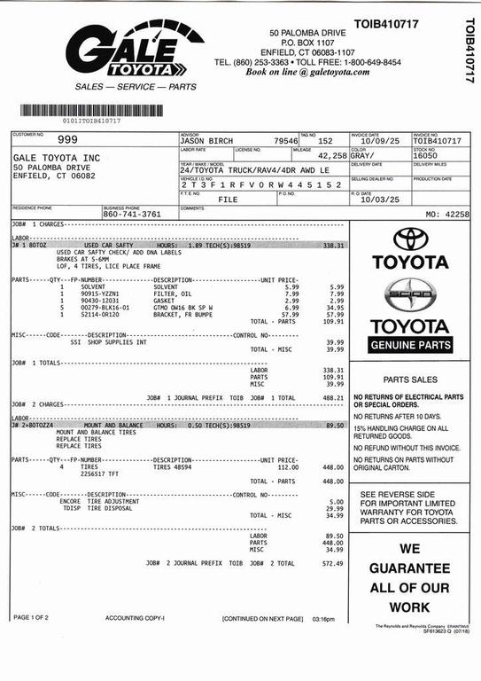 used 2024 Toyota RAV4 car, priced at $28,983