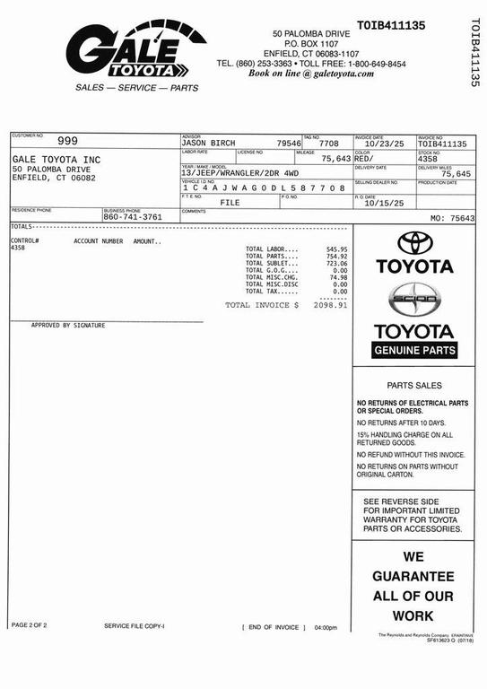 used 2013 Jeep Wrangler car, priced at $14,983
