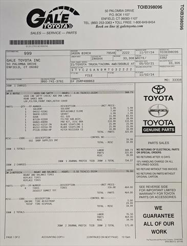 used 2021 Toyota Tacoma car, priced at $37,683