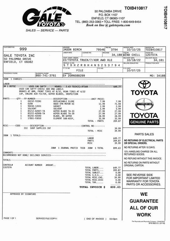 used 2022 Toyota Highlander car, priced at $36,777