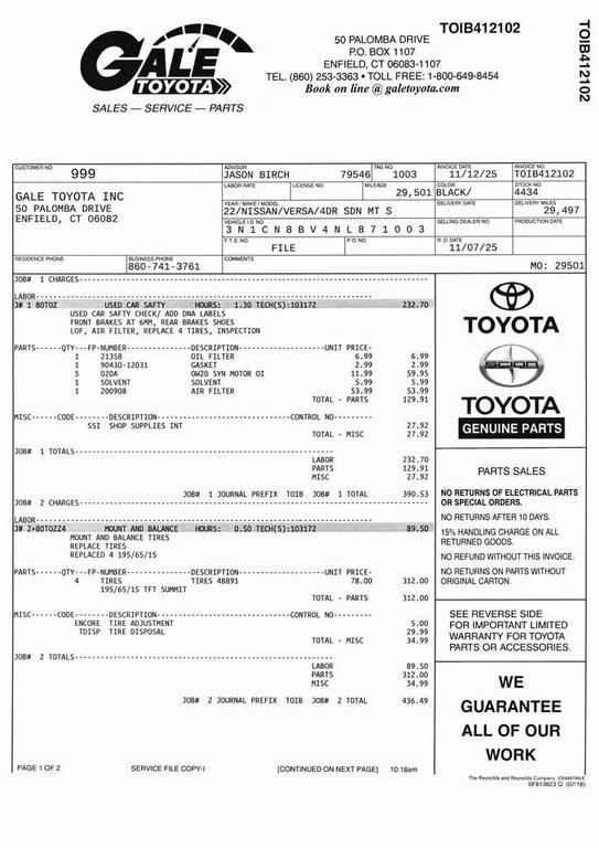 used 2022 Nissan Versa car, priced at $14,925