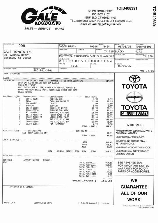used 2019 Toyota RAV4 car, priced at $24,783