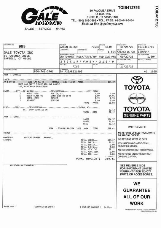 used 2025 Toyota RAV4 car, priced at $33,925