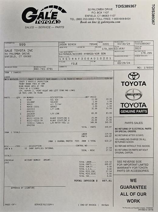 used 2014 Honda Accord Hybrid car, priced at $8,999