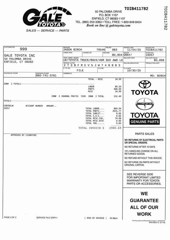 used 2018 Toyota RAV4 car, priced at $18,283