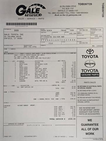 used 2007 Lexus RX 350 car, priced at $9,983