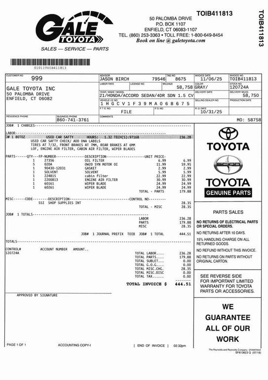 used 2021 Honda Accord car, priced at $22,325