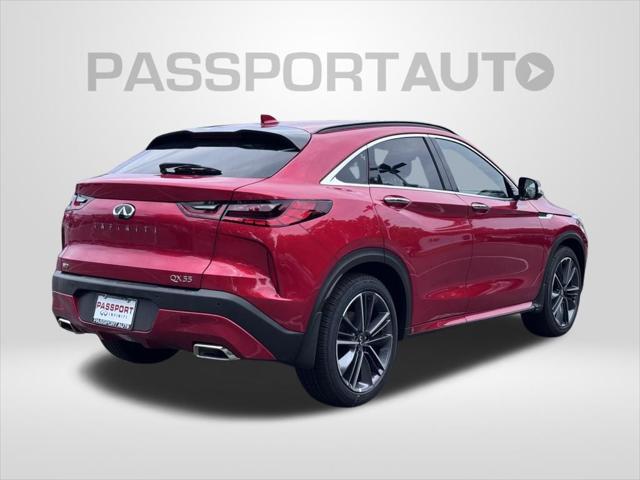 new 2025 INFINITI QX55 car, priced at $56,108