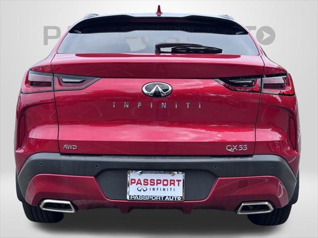 new 2025 INFINITI QX55 car, priced at $56,108