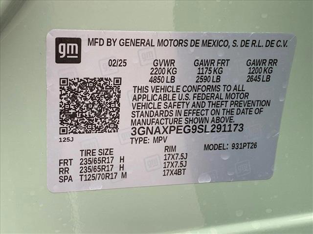 new 2025 Chevrolet Equinox car, priced at $32,490
