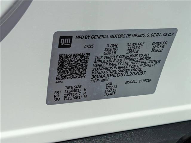 new 2026 Chevrolet Equinox car, priced at $33,443