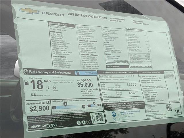 new 2025 Chevrolet Silverado 1500 car, priced at $39,195