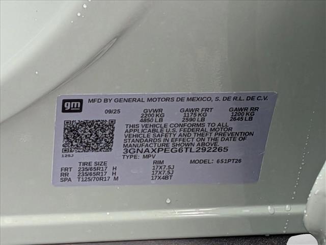 new 2026 Chevrolet Equinox car, priced at $29,987