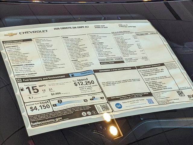new 2026 Chevrolet Corvette car, priced at $136,765