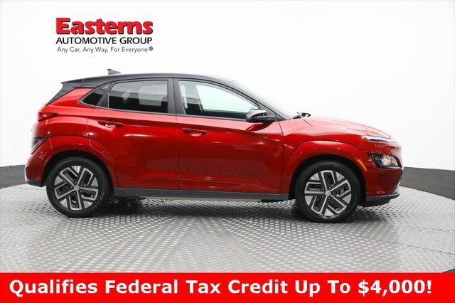 used 2022 Hyundai Kona EV car, priced at $21,490