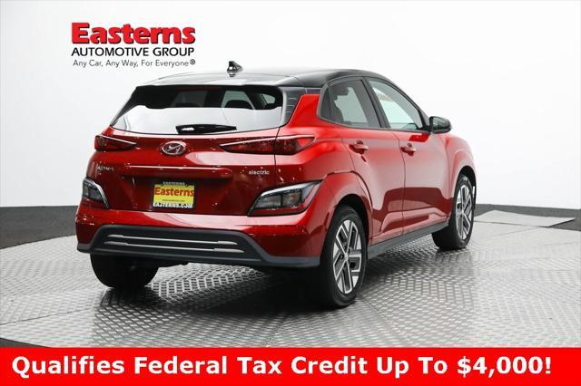 used 2022 Hyundai Kona EV car, priced at $21,490