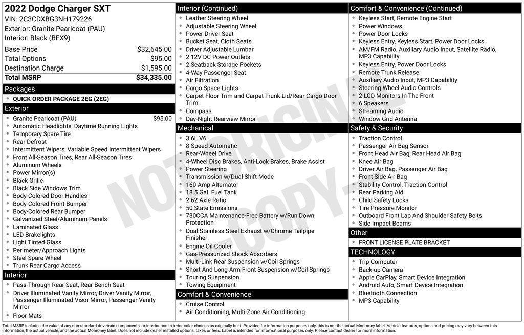 used 2022 Dodge Charger car, priced at $20,275