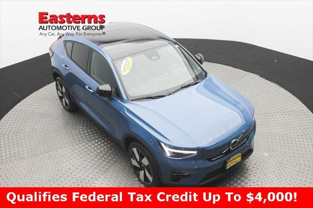 used 2023 Volvo C40 Recharge Pure Electric car, priced at $28,490