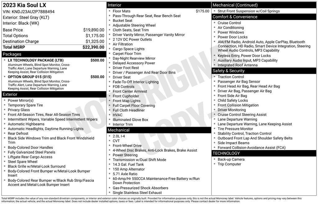used 2023 Kia Soul car, priced at $17,950