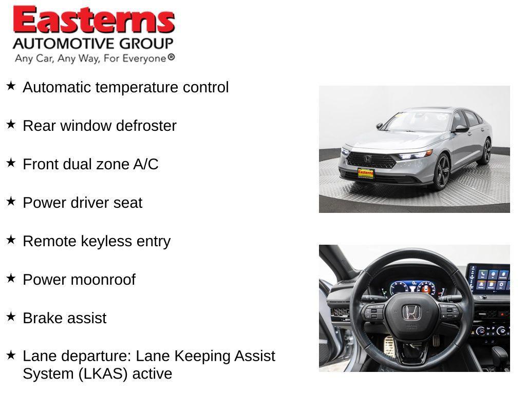 used 2023 Honda Accord Hybrid car, priced at $26,950