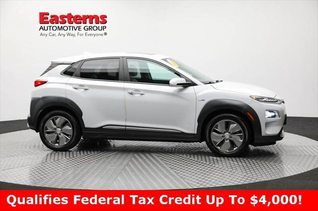 used 2020 Hyundai Kona EV car, priced at $21,490